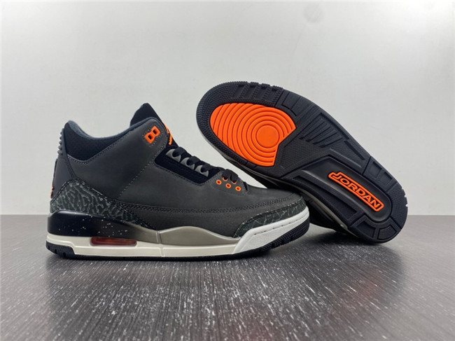 Women's Running weapon Air Jordan 3 Black shoes 0030